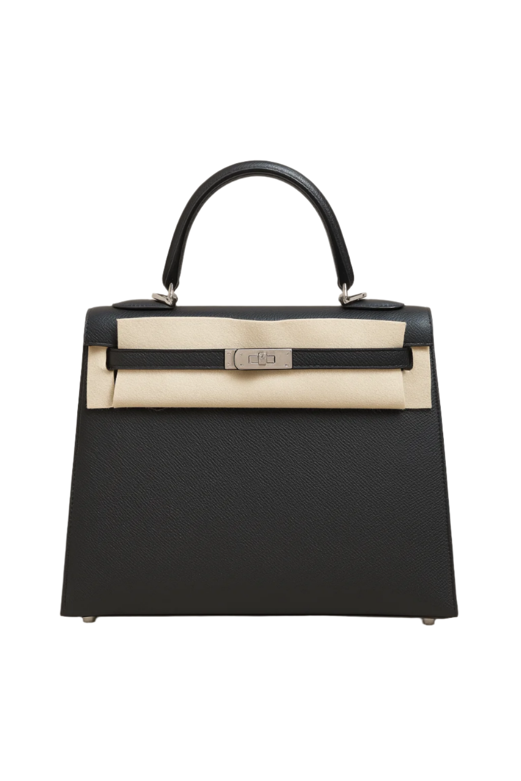 Hermès Kelly 25 Black Epsom with Palladium Hardware
