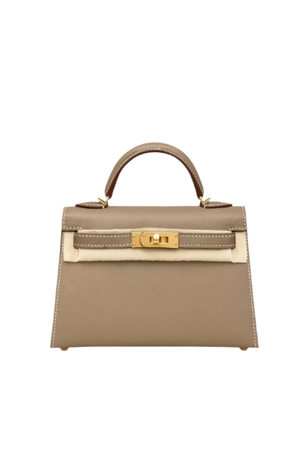 Hermès Mini Kelly II Etoupe Epsom with Gold Hardware