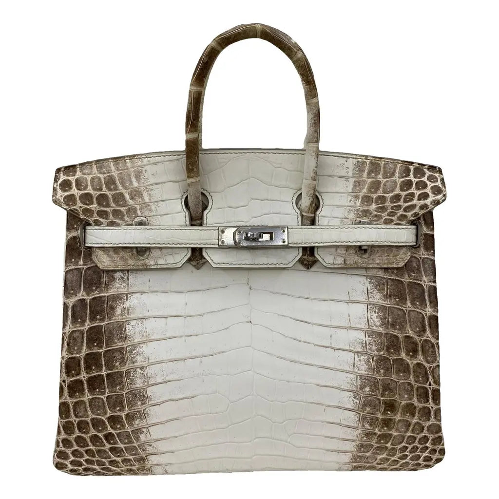 White Crocodile Birkin 25