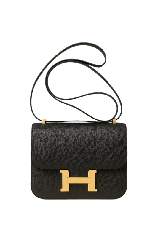 Hermès Constance 19 in Black Epsom with Gold Hardware