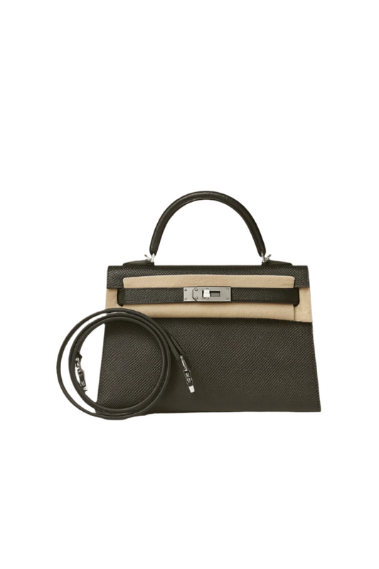 Hermès Mini Kelly II 25 in Black with Palladium Hardware (K Stamp)