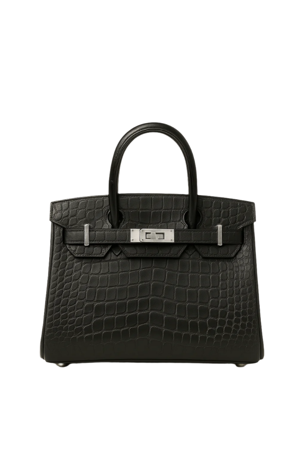 Hermès Birkin 25 in Matte Black Alligator, limited edition.