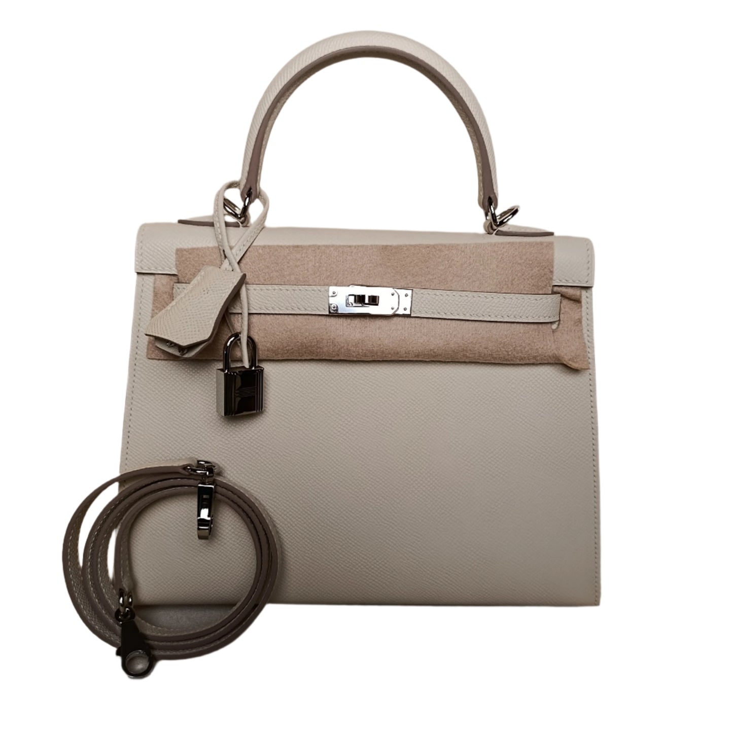 Hermès Kelly 25 / White /Epsom